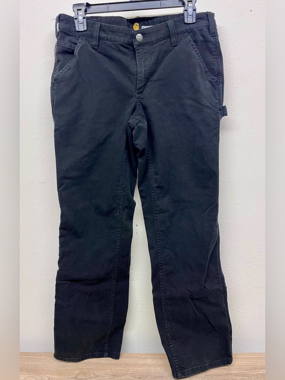 Carhartt Womens Original fit Black Cargo Pants Size 10 Regular